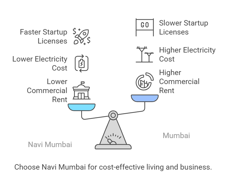 Choose Navi Mumbai for cost-effective living and business.